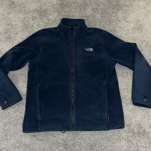 Retro North Face Blue Flashdry Fleece Full Zipper Jacket Coat L worn used